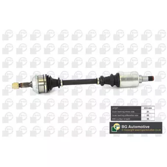 Arbre de transmission avant gauche BGA DS1416LA