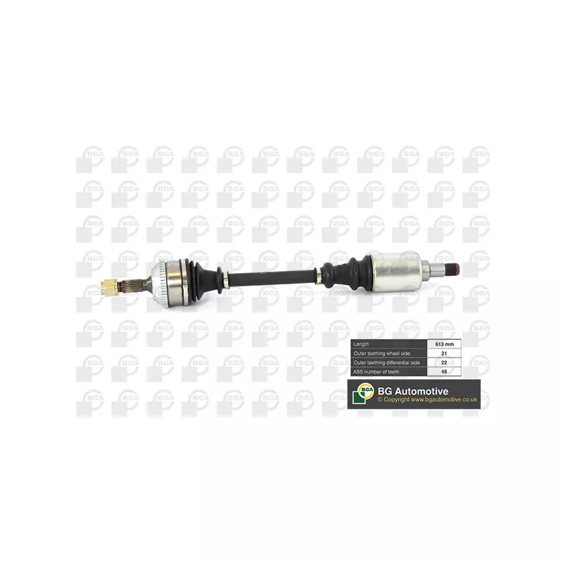 Arbre de transmission avant gauche BGA DS1416LA
