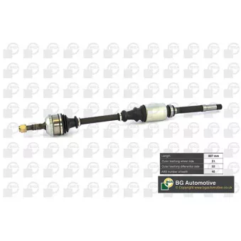Arbre de transmission avant droit BGA DS1416RA