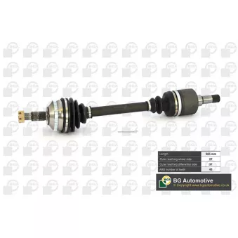 Arbre de transmission avant gauche BGA DS1418L