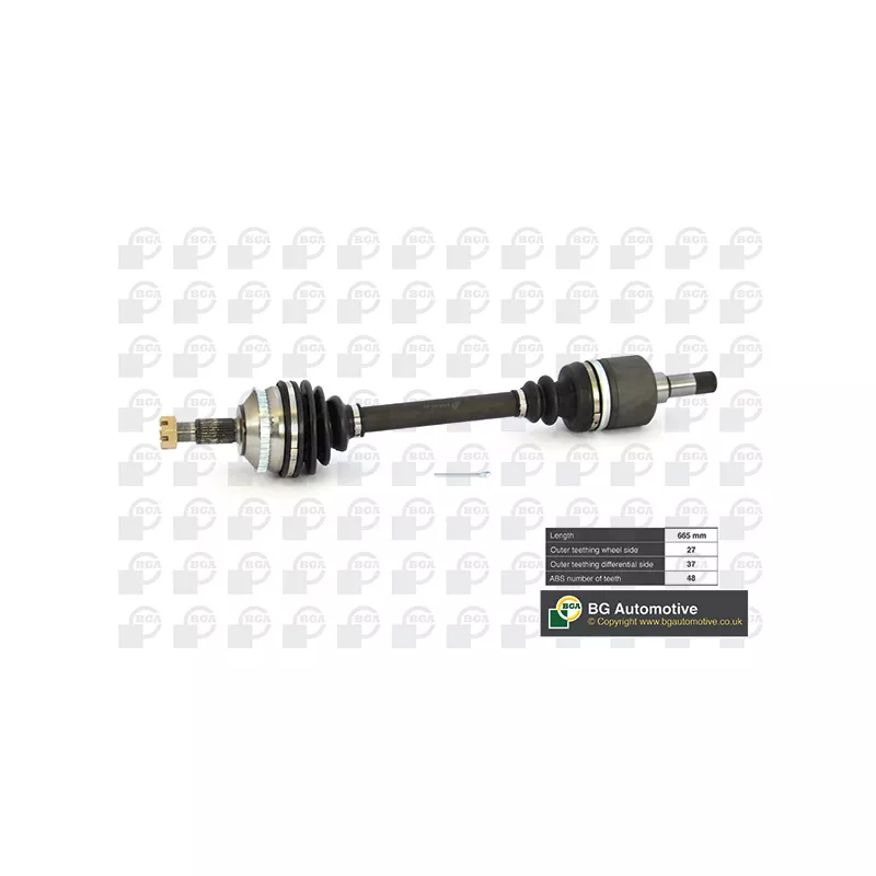 Arbre de transmission avant gauche BGA DS1418L