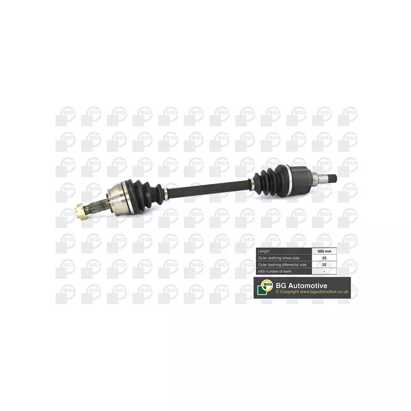 Arbre de transmission avant gauche BGA DS1428L