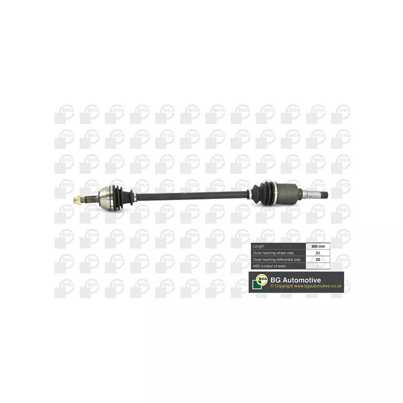 Arbre de transmission avant droit BGA DS1432R