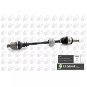 Arbre de transmission avant droit BGA DS1500R
