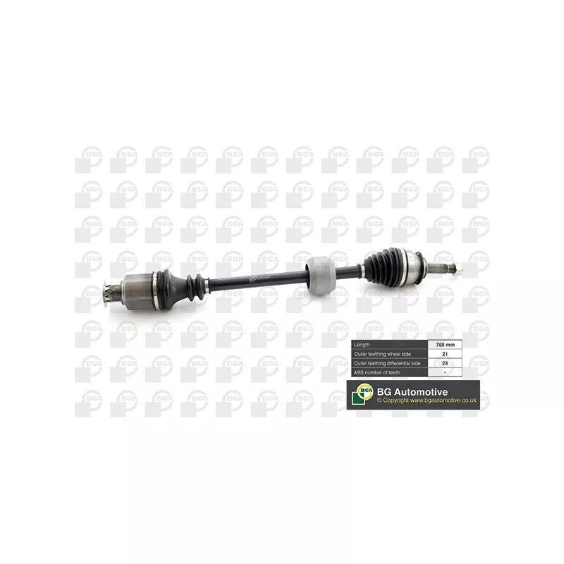 Arbre de transmission avant droit BGA DS1500R