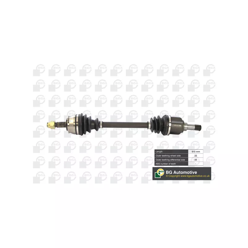 Arbre de transmission avant gauche BGA DS2201L