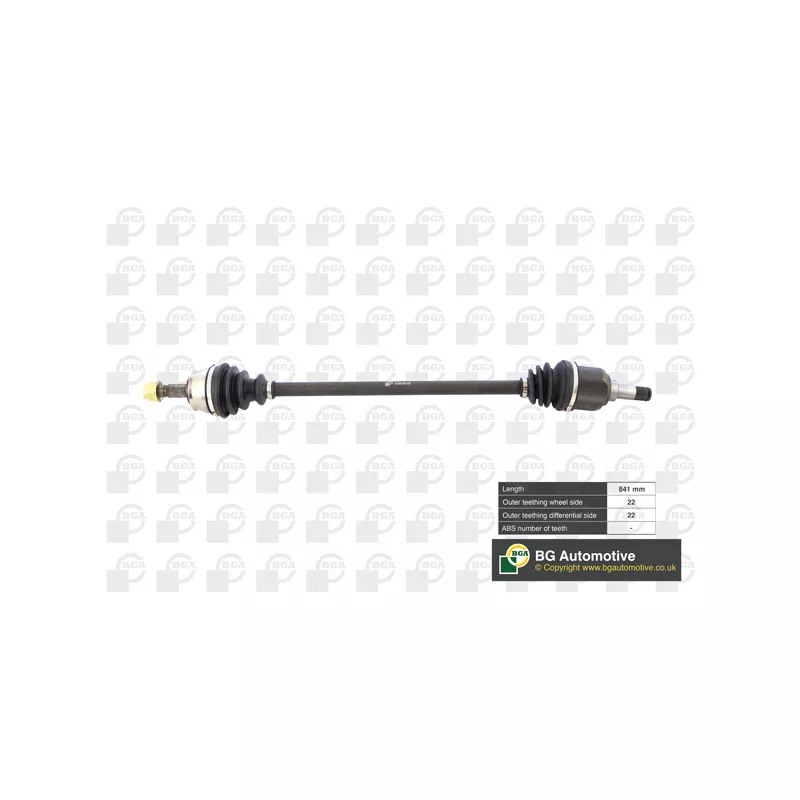 Arbre de transmission avant droit BGA DS2201R