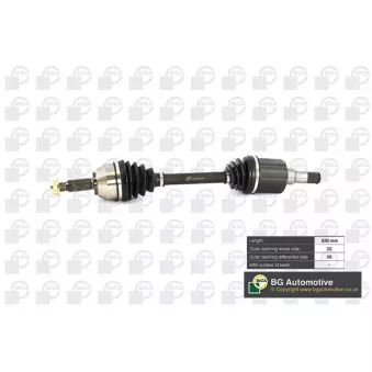 Arbre de transmission avant gauche BGA DS2300L