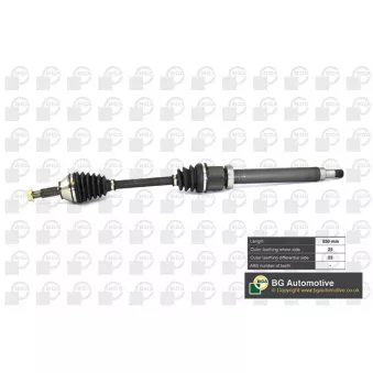 Arbre de transmission avant droit BGA DS2301R