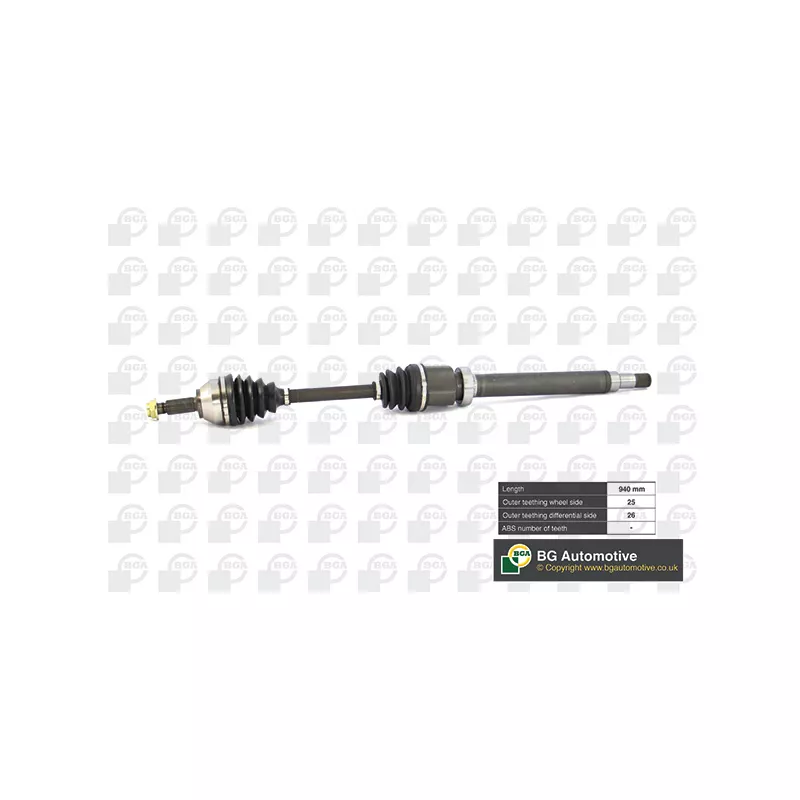 Arbre de transmission avant droit BGA DS2302R
