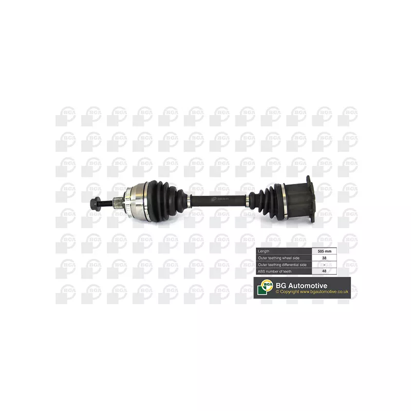 Arbre de transmission avant gauche BGA DS2305