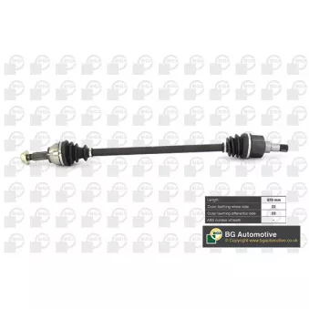 Arbre de transmission avant droit BGA DS2310R