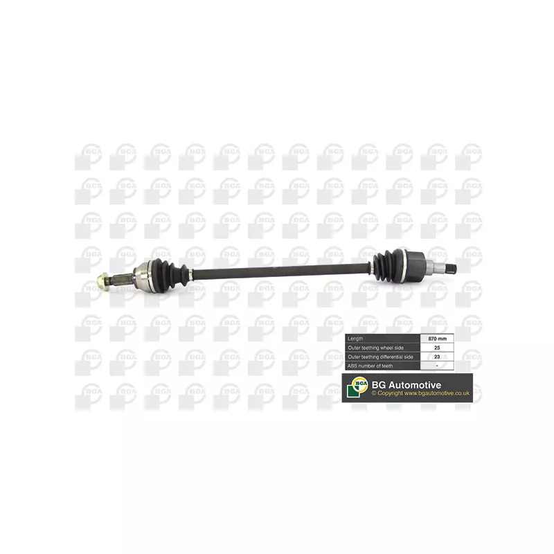 Arbre de transmission avant droit BGA DS2310R