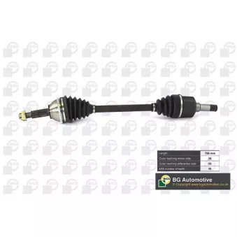 Arbre de transmission avant gauche BGA DS2320LA