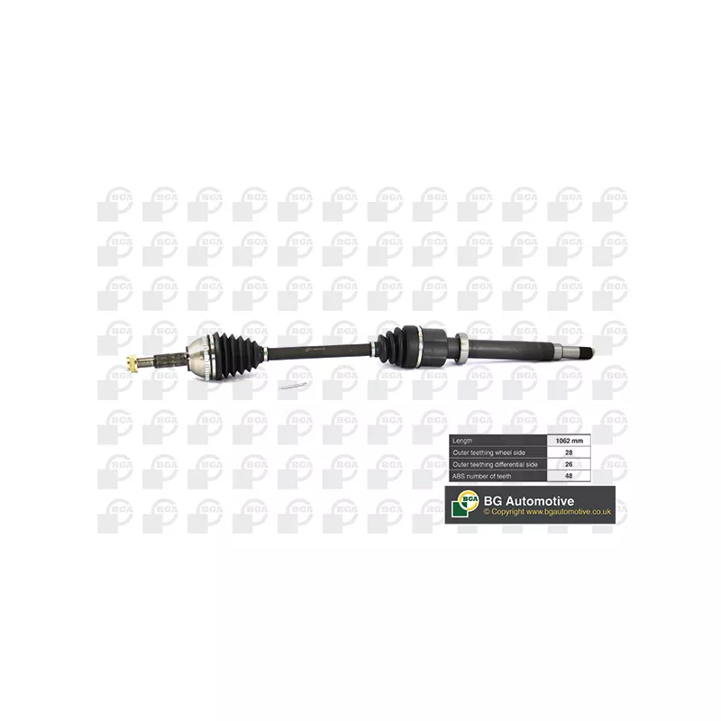 Arbre de transmission avant droit BGA DS2320RA