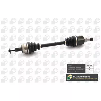 Arbre de transmission avant gauche BGA DS2321L