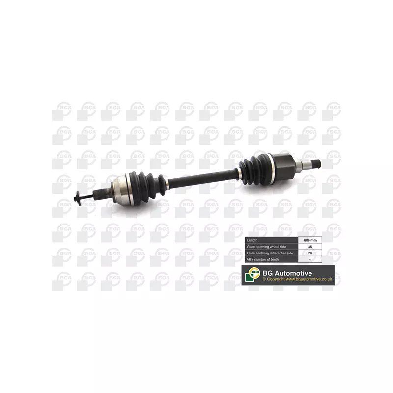 Arbre de transmission avant gauche BGA DS2321L