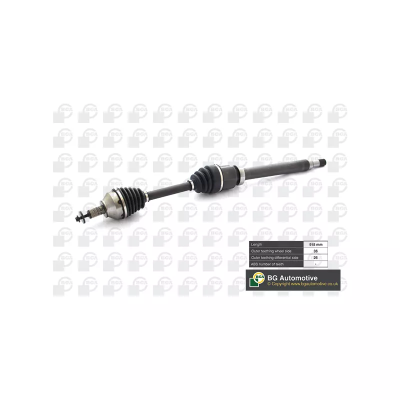 Arbre de transmission avant droit BGA DS2332R