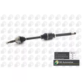 Arbre de transmission avant droit BGA DS2342R