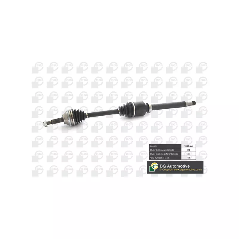Arbre de transmission avant droit BGA DS2342R