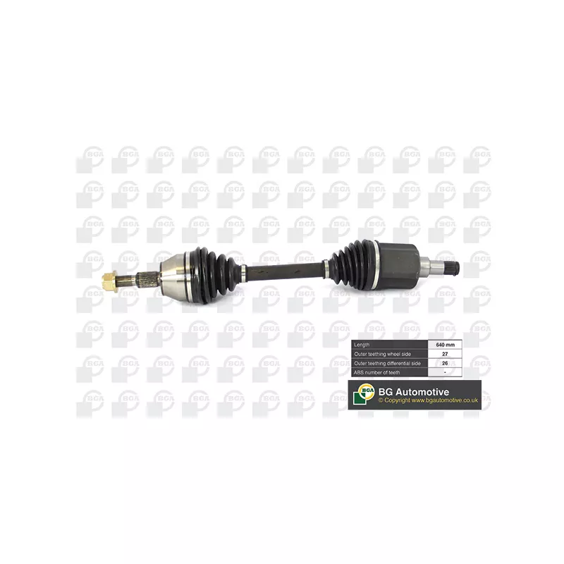 Arbre de transmission avant gauche BGA DS2350L