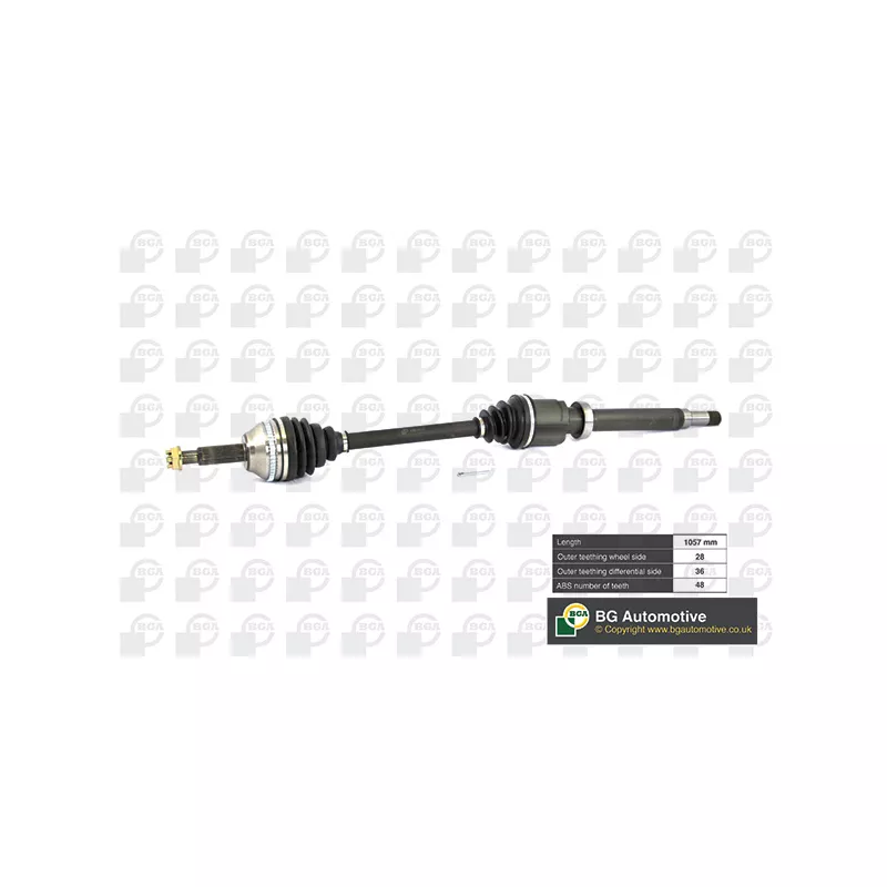 Arbre de transmission avant droit BGA DS2351RA