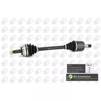 Arbre de transmission avant droit BGA DS2502RA