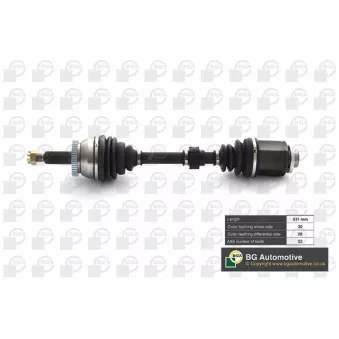 Arbre de transmission avant droit BGA DS2707R