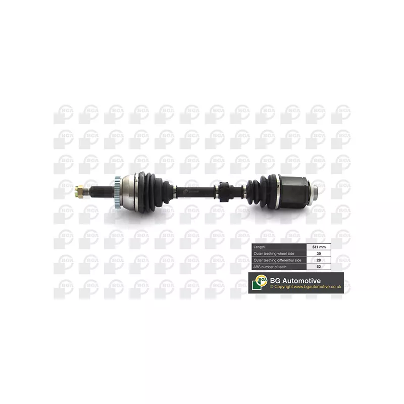 Arbre de transmission avant droit BGA DS2707R