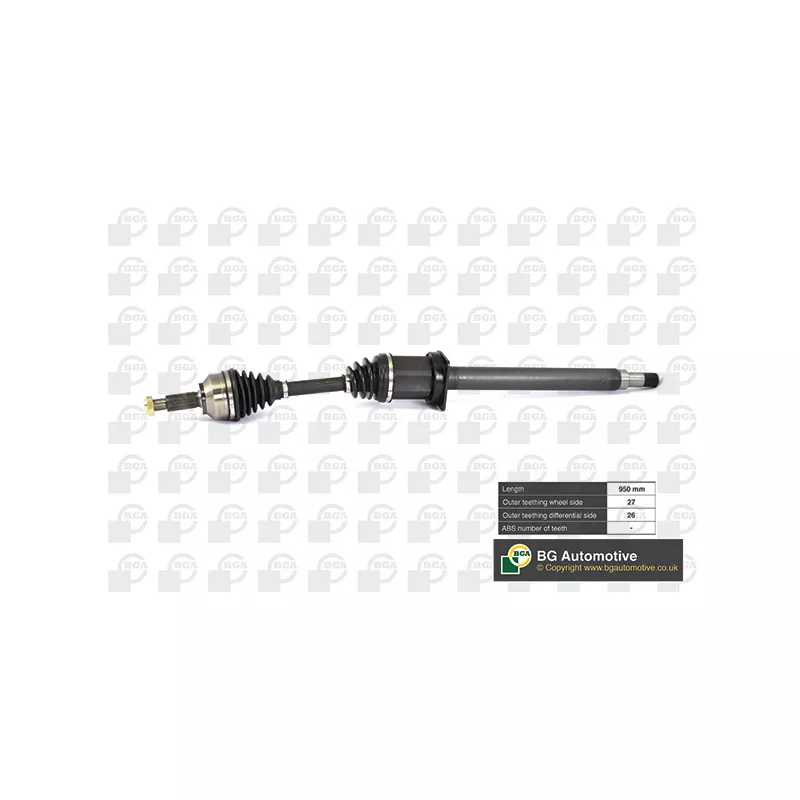 Arbre de transmission avant droit BGA DS3300R
