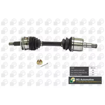 Arbre de transmission avant gauche BGA DS6101L
