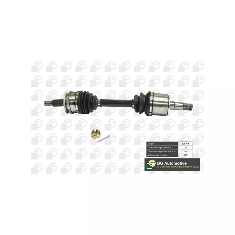 Arbre de transmission avant gauche BGA DS6101L