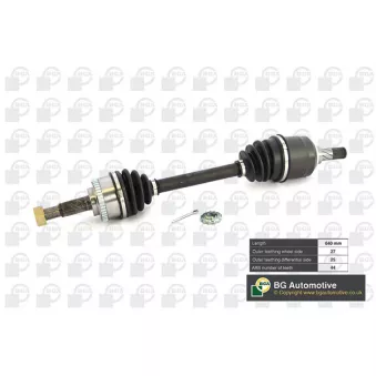 Arbre de transmission avant gauche BGA DS6305LA