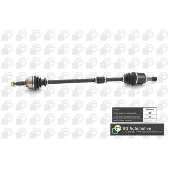 Arbre de transmission avant droit BGA DS6310R