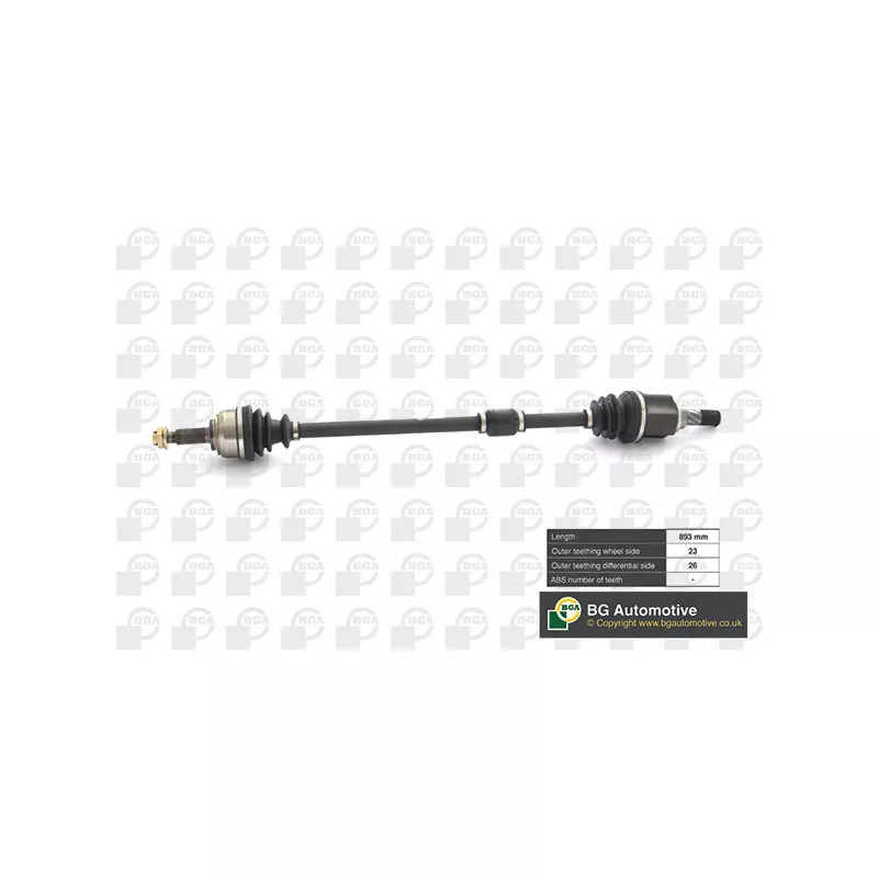 Arbre de transmission avant droit BGA DS6310R