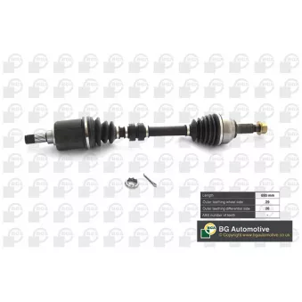 Arbre de transmission avant gauche BGA DS6315L