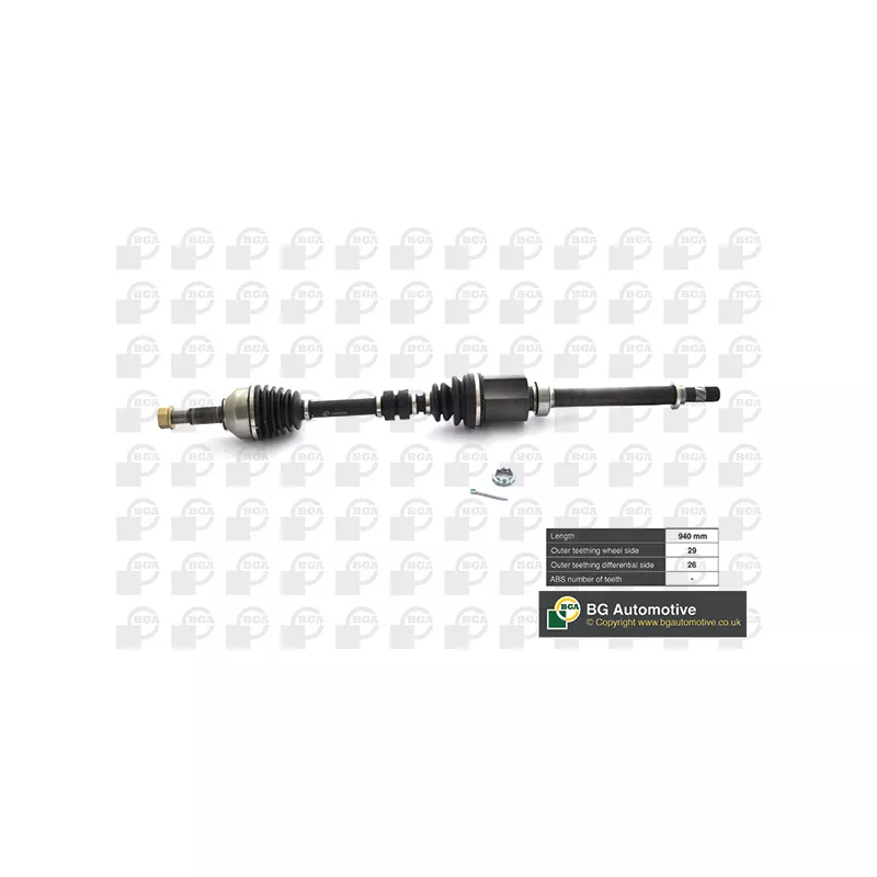 Arbre de transmission avant droit BGA DS6315R