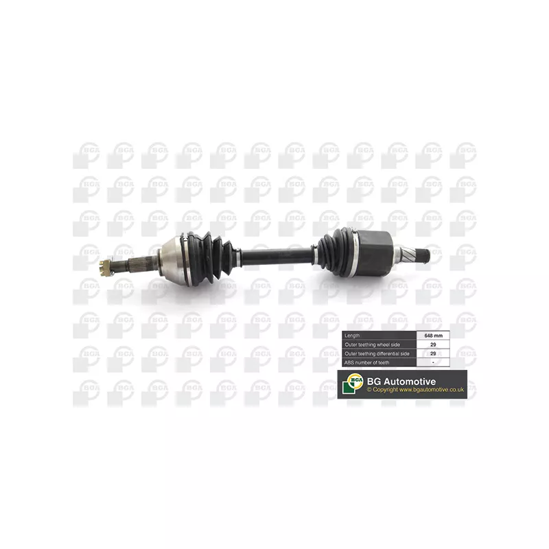 Arbre de transmission avant gauche BGA DS6317L
