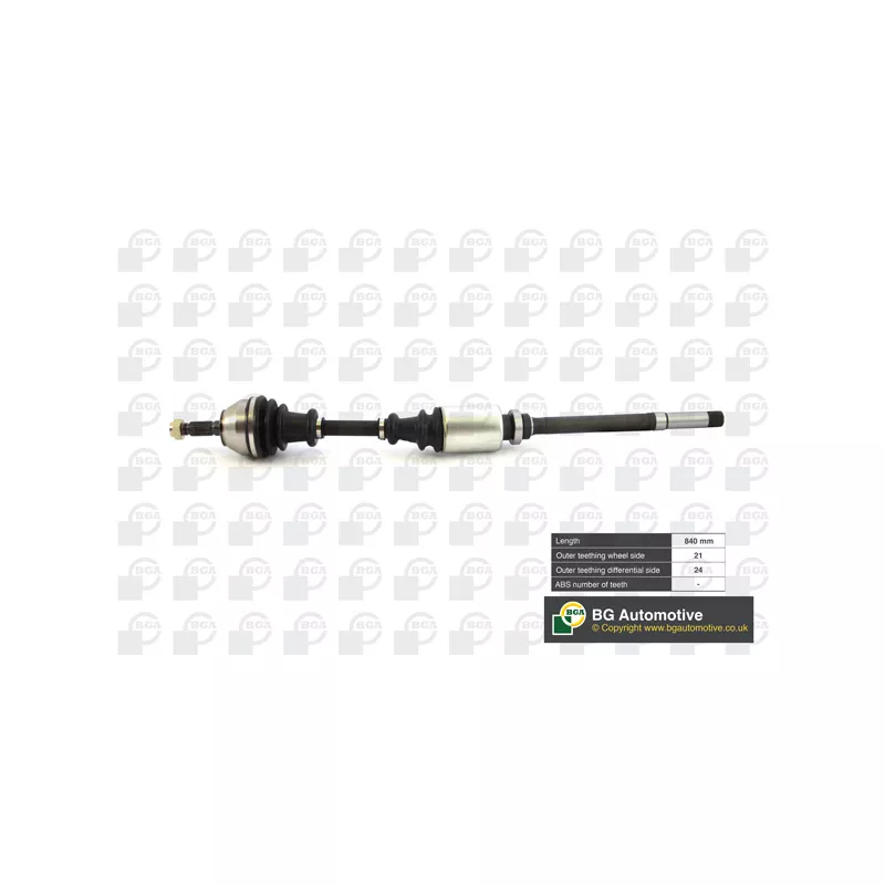 Arbre de transmission avant droit BGA DS6701R