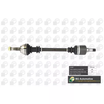Arbre de transmission avant gauche BGA DS6710L