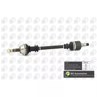 Arbre de transmission avant gauche BGA DS6710LA