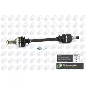 Arbre de transmission avant gauche BGA DS6713L