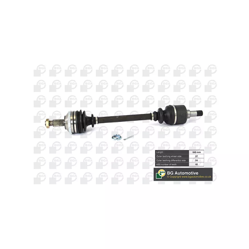 Arbre de transmission avant gauche BGA DS6713L