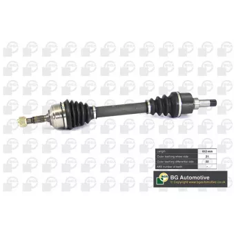 Arbre de transmission avant gauche BGA DS6714L