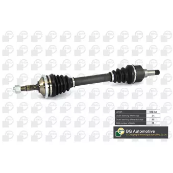 Arbre de transmission avant gauche BGA DS6714LA