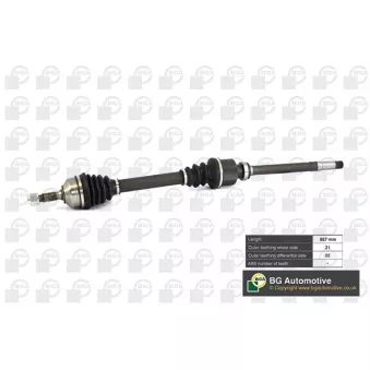 Arbre de transmission avant droit BGA DS6714R