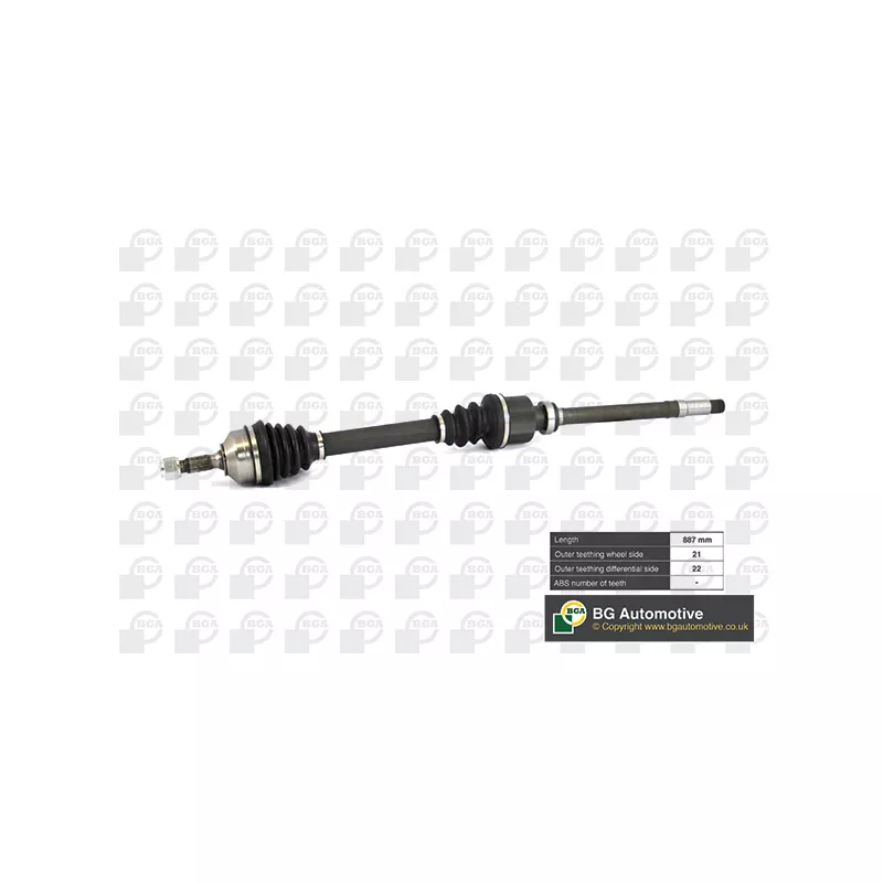 Arbre de transmission avant droit BGA DS6714R
