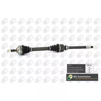 Arbre de transmission avant droit BGA DS6714RA