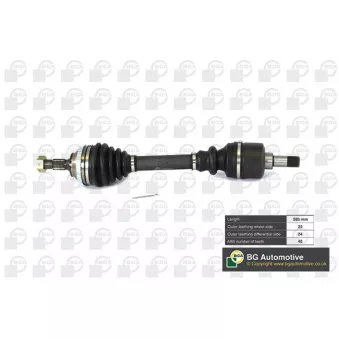 Arbre de transmission avant gauche BGA DS6716LA