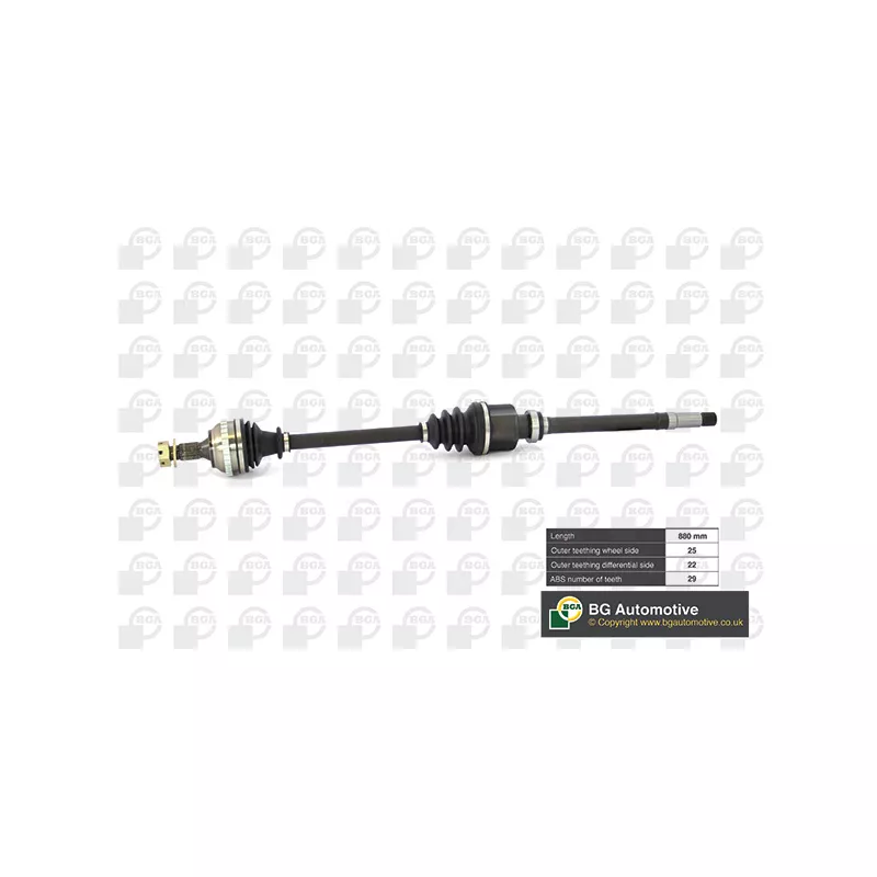 Arbre de transmission avant droit BGA DS6720RA